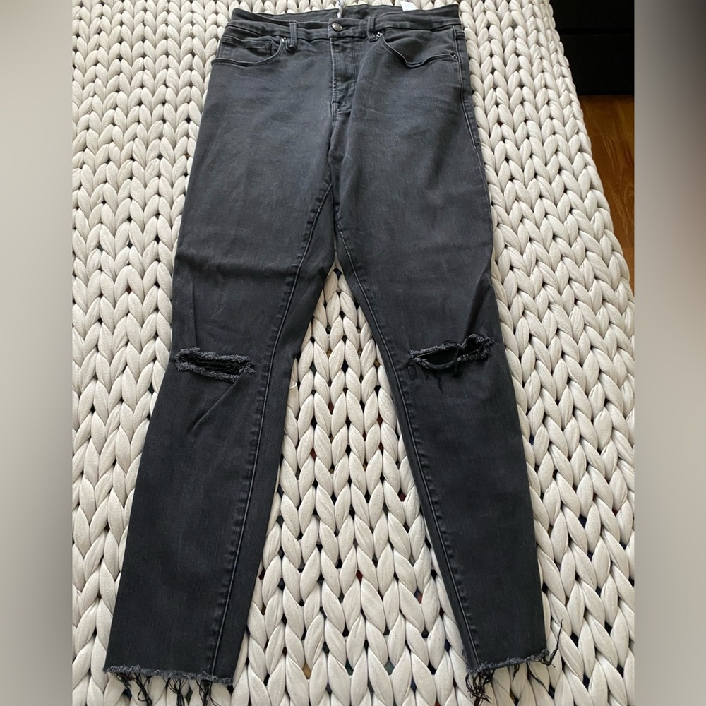 Good American Good Legs Black Jeans Size 12/31